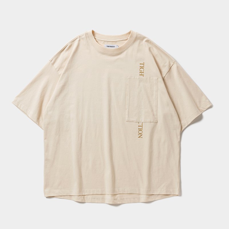 画像1: TIGHTBOOTH/STRAIGHT UP S/S T-SHIRT（Cream）［ストレートアップT-26春夏］