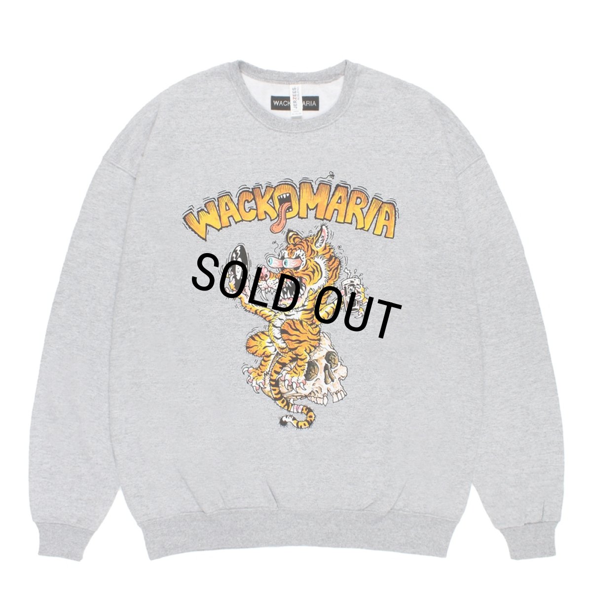 画像1: WACKO MARIA/TIM LEHI / SWEAT SHIRT（GRAY）［クルーネックスウェット-26春夏］ (1)