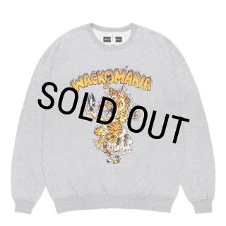 WACKO MARIA/TIM LEHI 26ss XLサイズ スウェット WACKO MARIA/TIM LEHI / SWEAT SHIRT（GRAY）［クルーネックスウェット