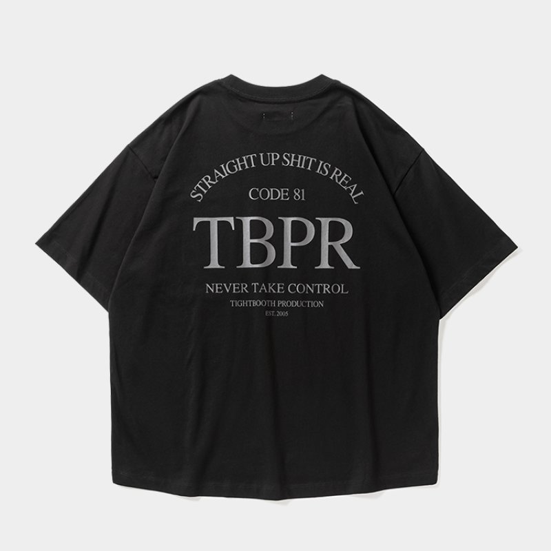 画像2: TIGHTBOOTH/STRAIGHT UP S/S T-SHIRT（Black）［ストレートアップT-26春夏］