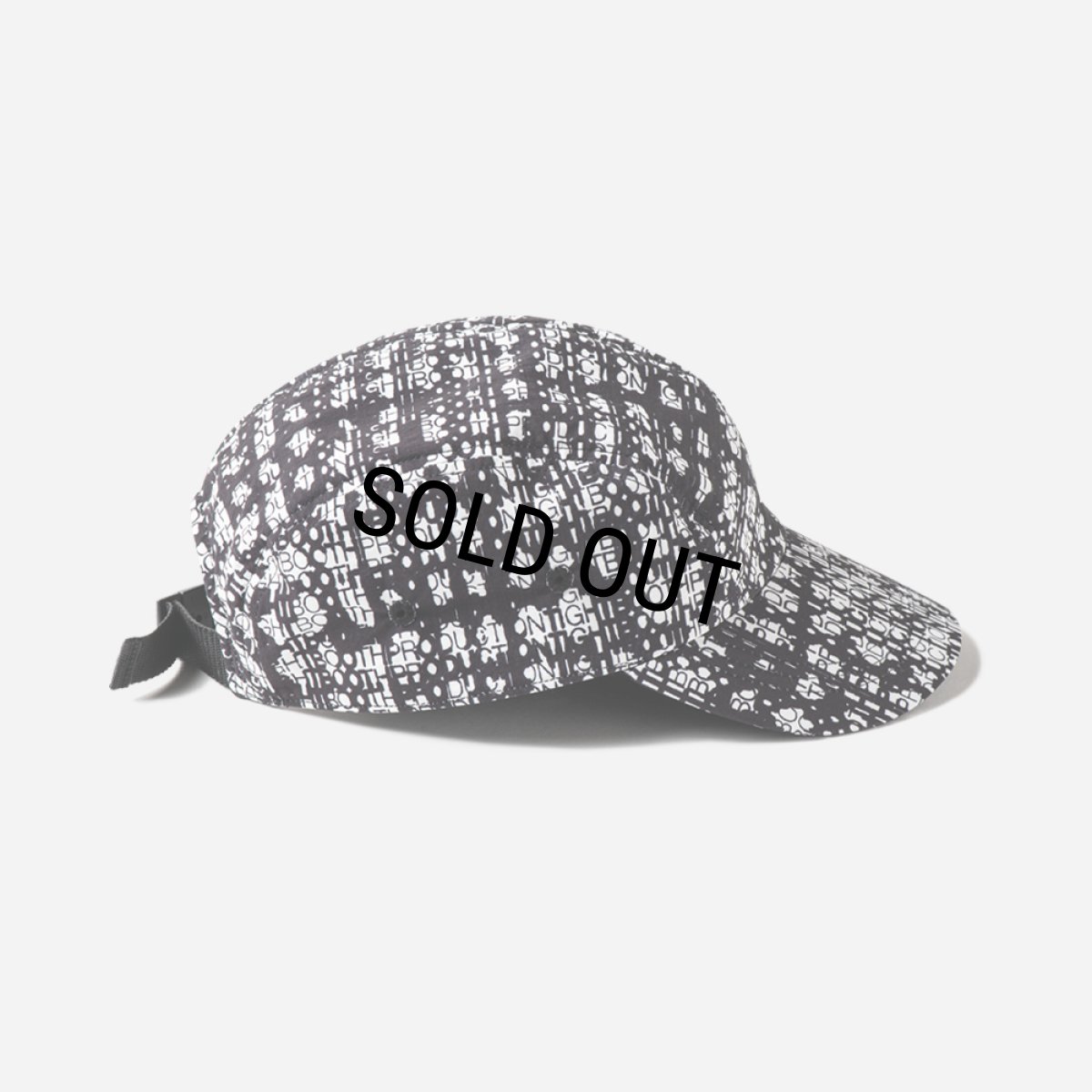 画像4: 【30%OFF】TIGHTBOOTH/BLEEDING LOGO CAMP CAP（Black）［ブリーディングロゴキャンプキャップ-26春夏］ (4)