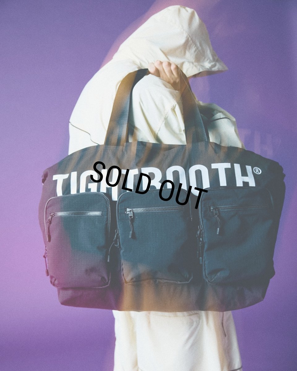 画像12: TIGHTBOOTH/TRIPLE POCKET RIPSTOP BIG TOTE（Black）［トリプルポケットビッグトート-26春夏］ (12)