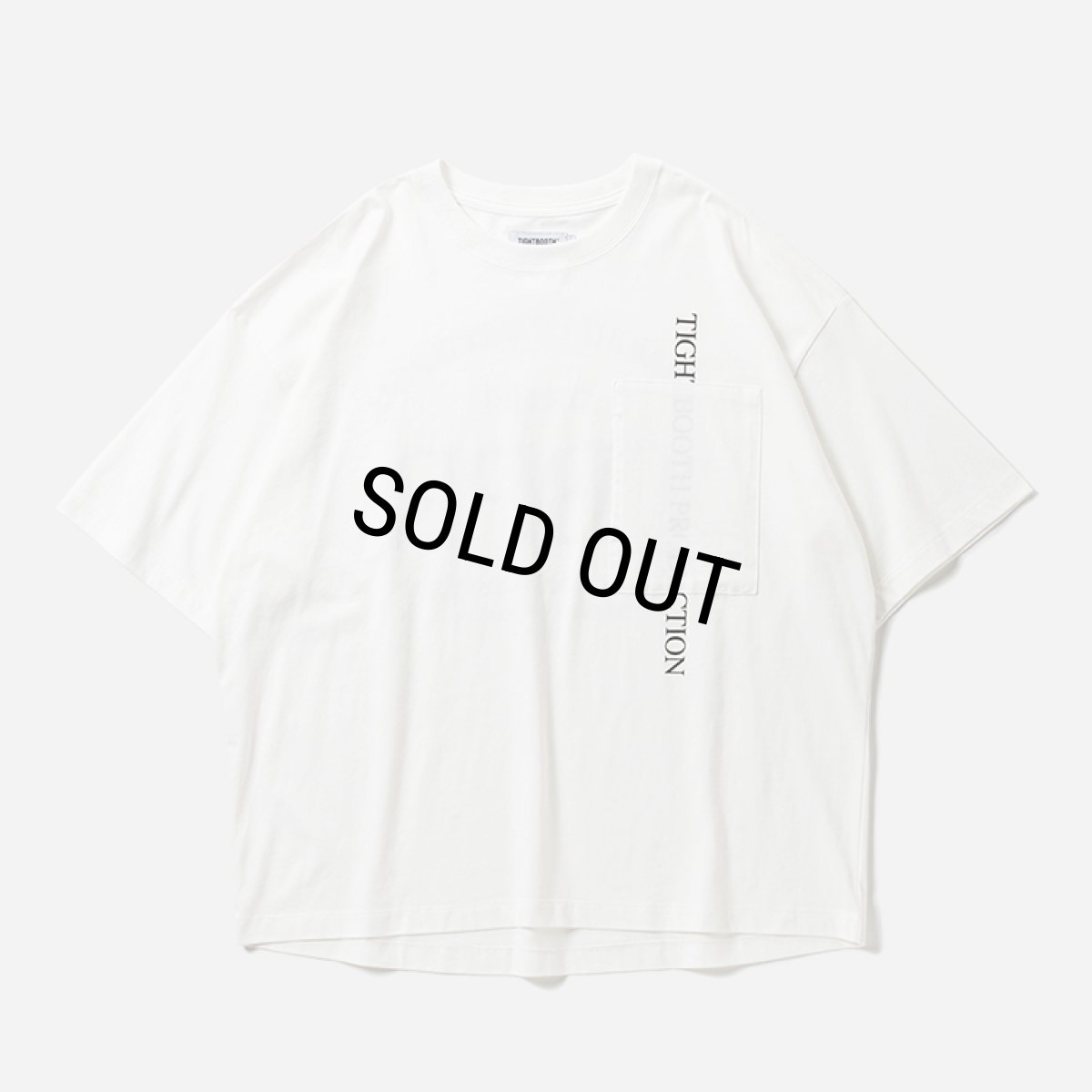 画像2: 【20%OFF】TIGHTBOOTH/STRAIGHT UP S/S T-SHIRT（White）［ストレートアップT-26春夏］ (2)
