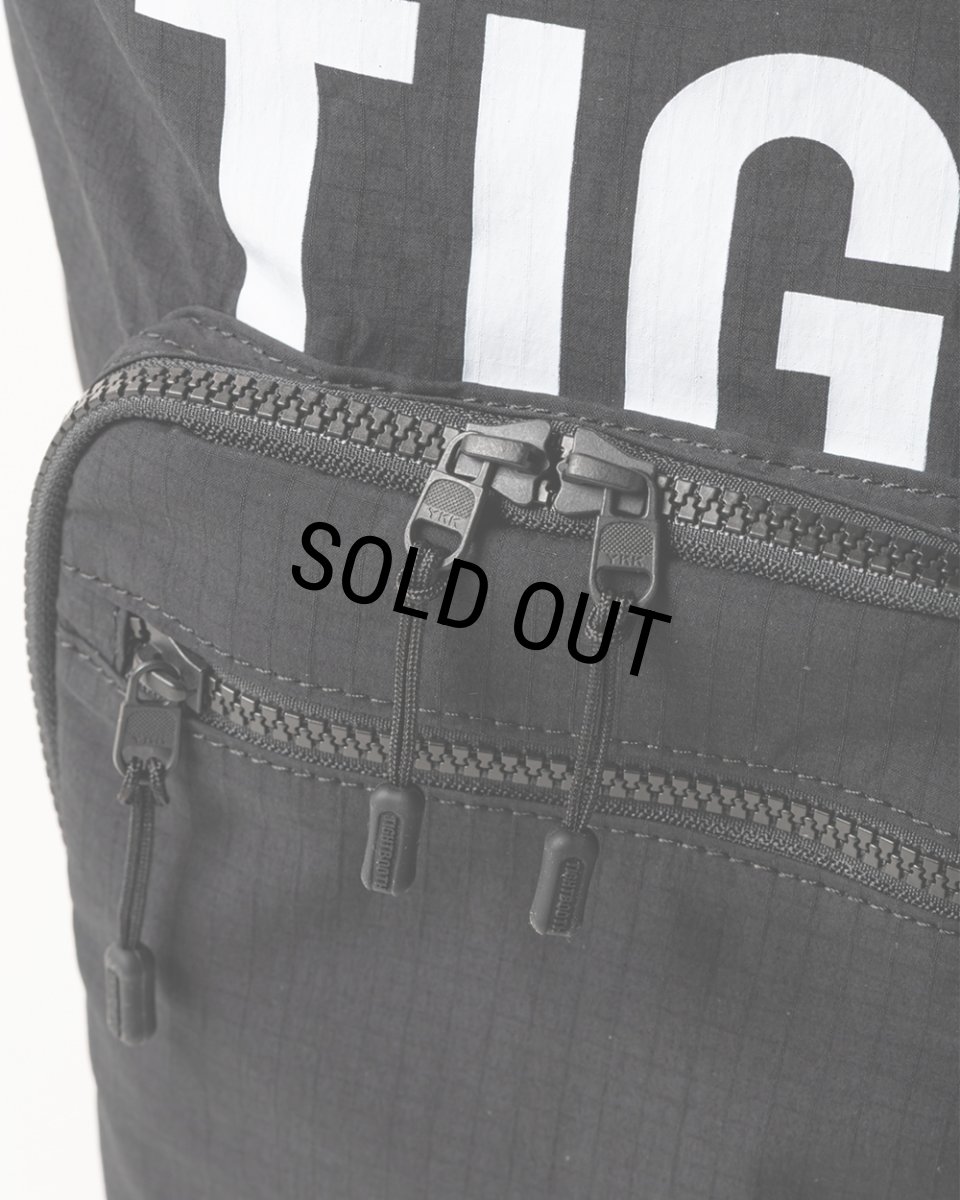 画像5: TIGHTBOOTH/TRIPLE POCKET RIPSTOP BIG TOTE（Black）［トリプルポケットビッグトート-26春夏］ (5)