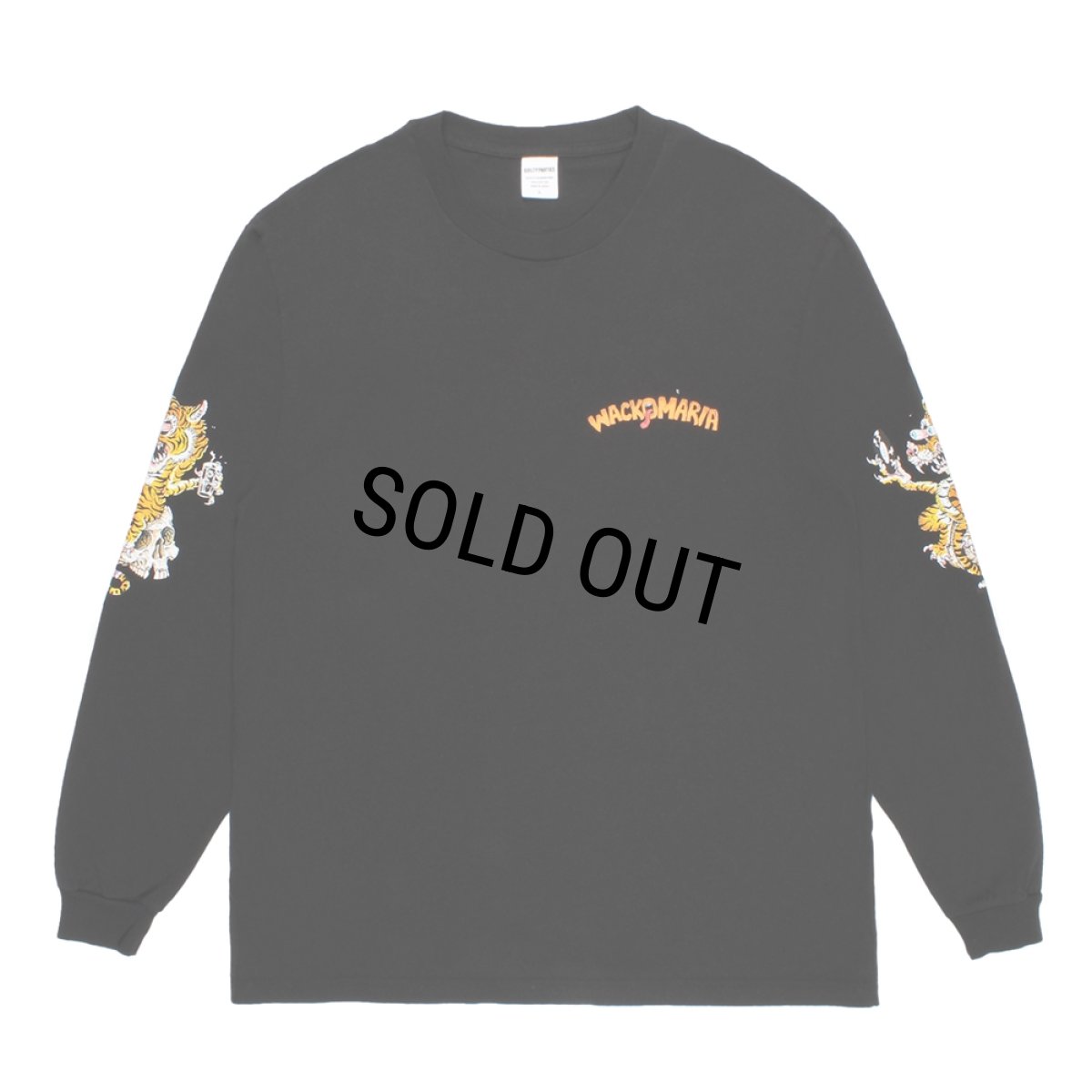 画像1: WACKO MARIA/TIM LEHI / WASHED HEAVY WEIGHT LONG SLEEVE T-SHIRT（BLACK）［プリント長袖T-26春夏］ (1)