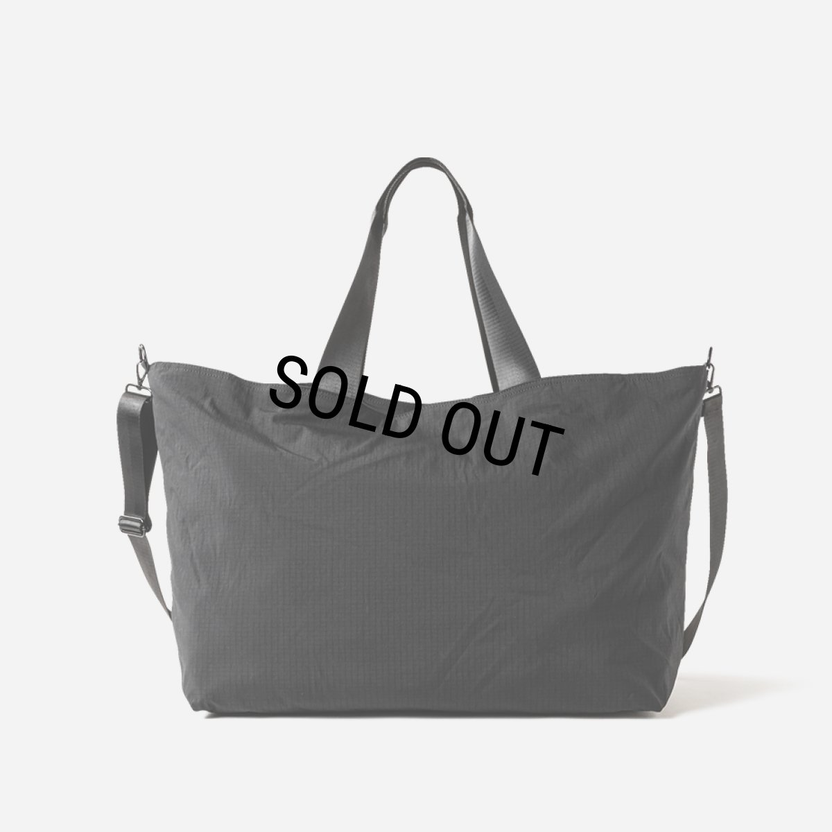 画像2: TIGHTBOOTH/TRIPLE POCKET RIPSTOP BIG TOTE（Black）［トリプルポケットビッグトート-26春夏］ (2)