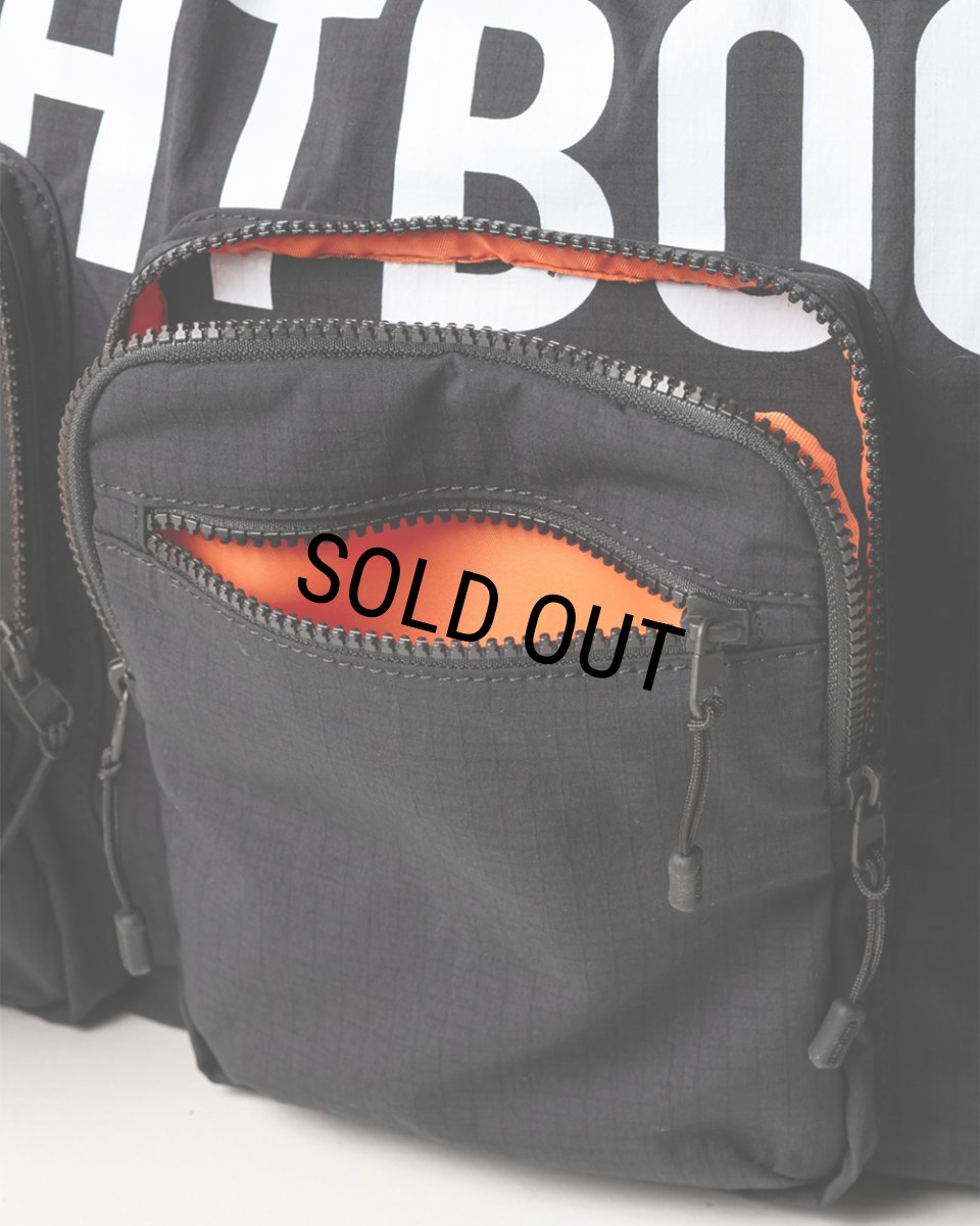画像6: TIGHTBOOTH/TRIPLE POCKET RIPSTOP BIG TOTE（Black）［トリプルポケットビッグトート-26春夏］ (6)