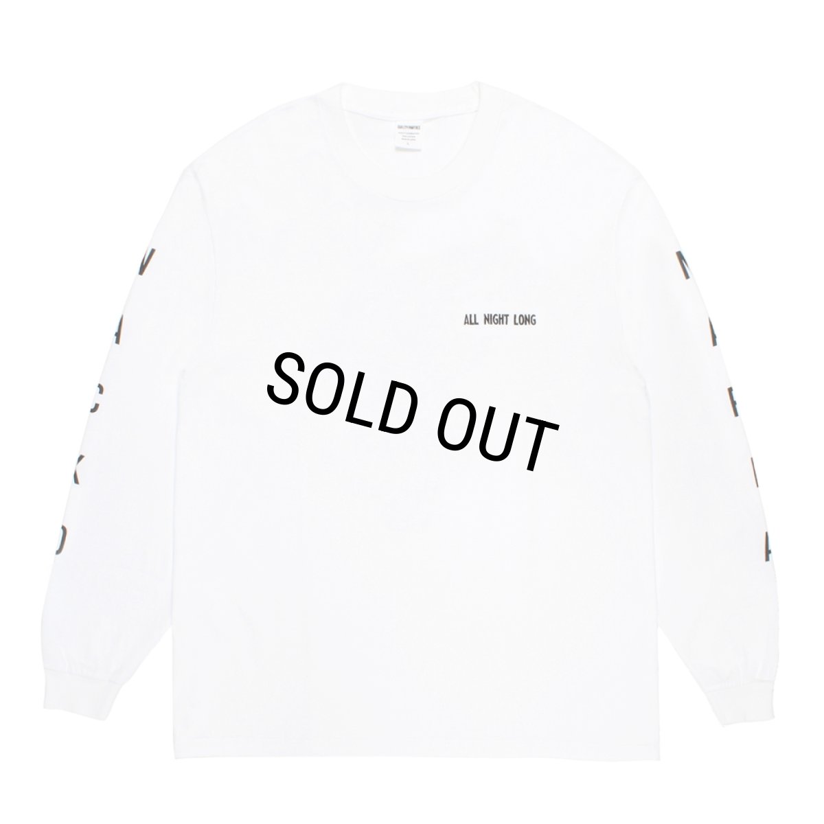 画像1: WACKO MARIA/WASHED HEAVY WEIGHT LONG SLEEVE T-SHIRT（WHITE）［プリント+刺繍長袖T-26春夏］ (1)