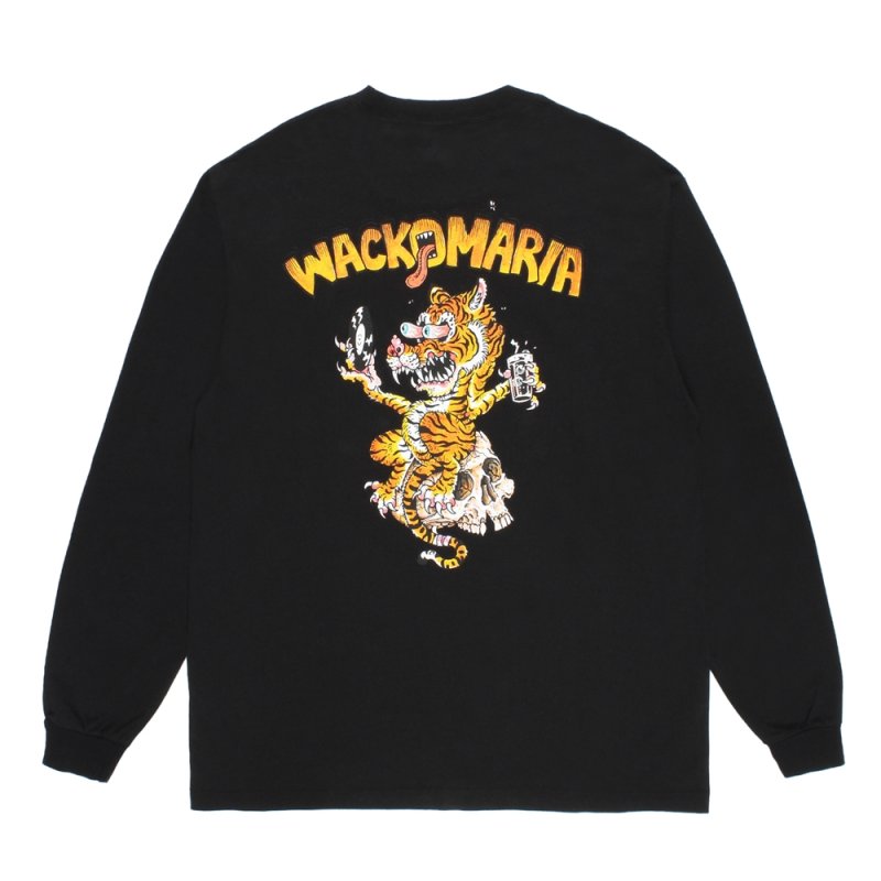 画像2: WACKO MARIA/TIM LEHI / WASHED HEAVY WEIGHT LONG SLEEVE T-SHIRT（BLACK）［プリント長袖T-26春夏］