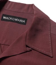 画像3: WACKO MARIA/50'S OPEN COLLAR SHIRT（BURGUNDY）［ピンポイントステッチ50'Sオープンカラーシャツ-26春夏］ (3)