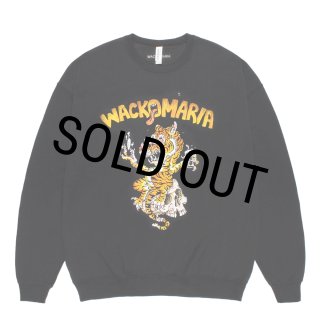 WACKO MARIA/TIM LEHI / SWEAT SHIRT（BLACK）［クルーネック