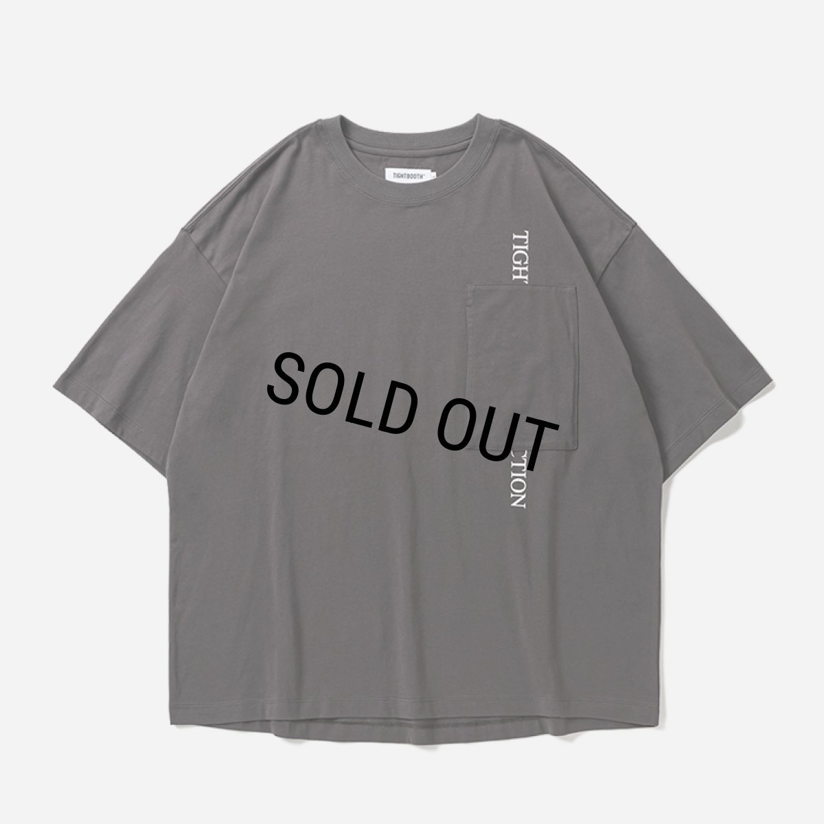 画像2: TIGHTBOOTH/STRAIGHT UP S/S T-SHIRT（Charcoal）［ストレートアップT-26春夏］ (2)