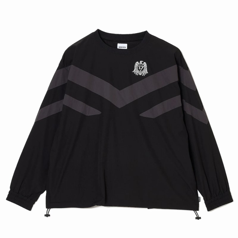 画像1: BUENA VISTA/TRACK PULLOVER（BLACK）［トラックプルオーバー-26春夏］