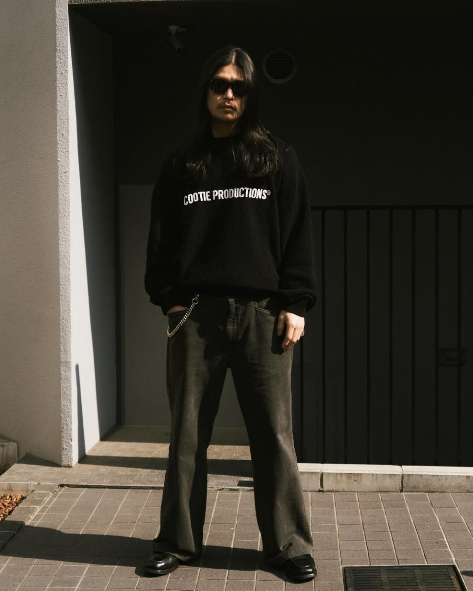 画像6: COOTIE PRODUCTIONS/Color Denim Square Leg Easy Trousers（Fade Black）［カラーデニムスクエアレッグイージートラウザース-26春夏］ (6)