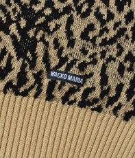 画像3: WACKO MARIA/LEOPARD JACQUARD KNIT CARDIGAN（LIGHT BROWN）［レオパードジャガードニットカーディガン-26春夏］ (3)