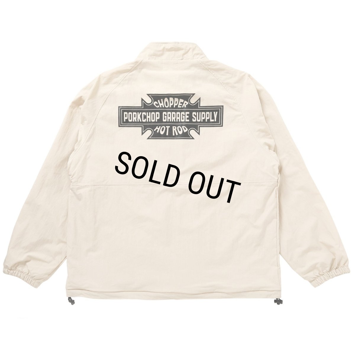 画像1: PORKCHOP/BAR&SHIELD TRACK JKT（CREAM）［バー&シールドトラックJKT-26春夏］ (1)