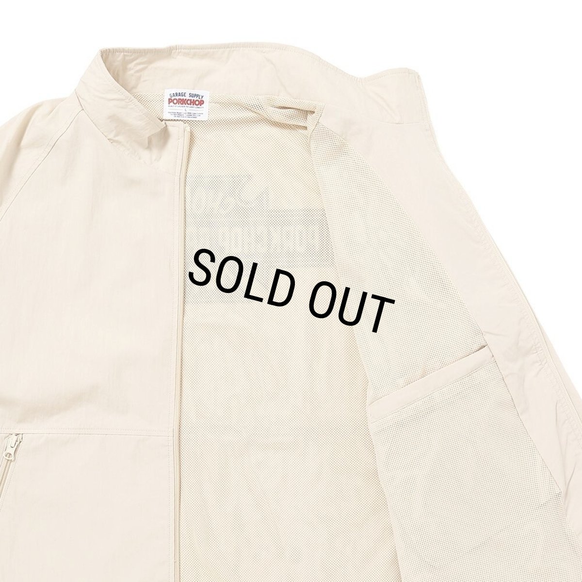 画像4: PORKCHOP/BAR&SHIELD TRACK JKT（CREAM）［バー&シールドトラックJKT-26春夏］ (4)