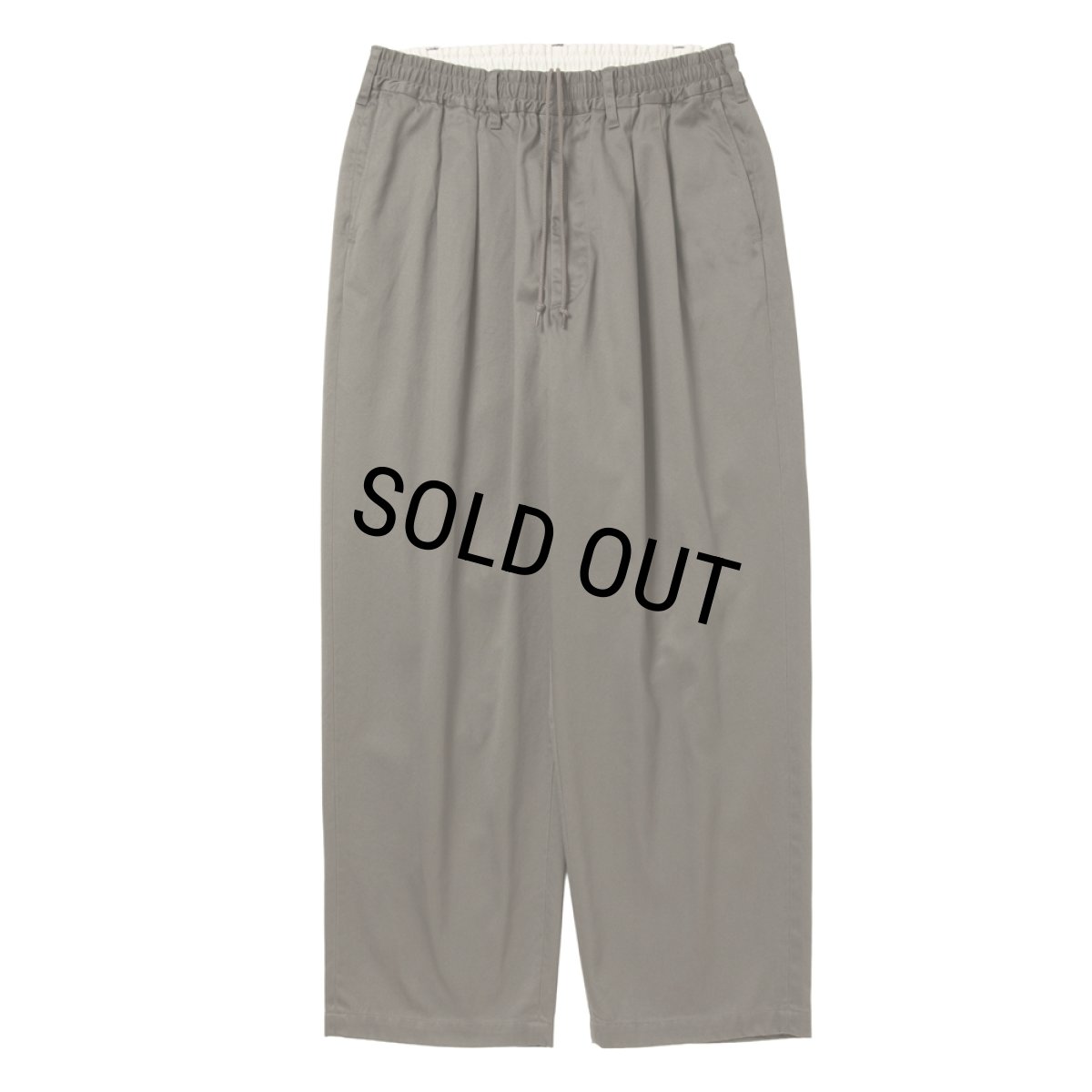 画像1: COOTIE PRODUCTIONS/Westpoint 2 Tuck Easy Trousers（Gray）［ウエストポイントツータックイージートラウザース-26春夏］ (1)
