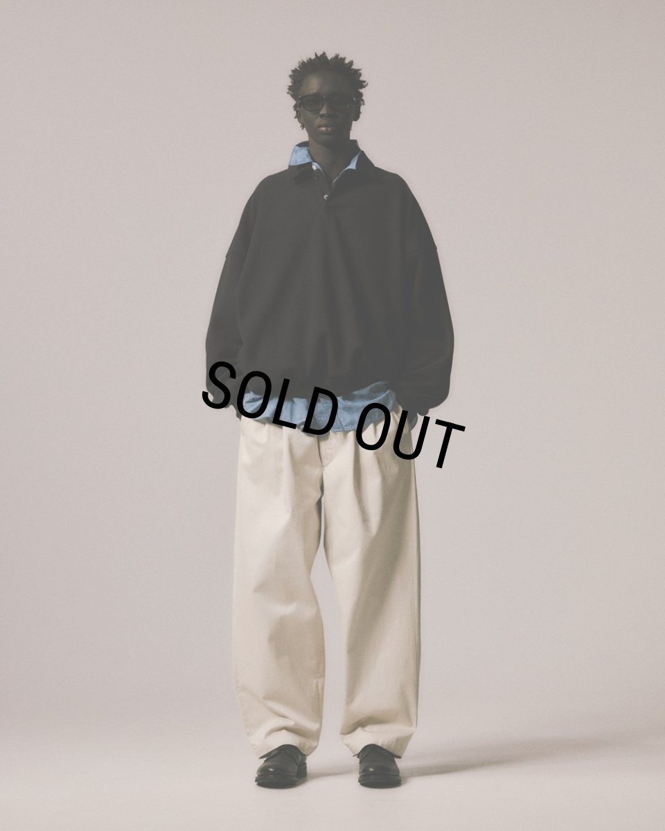 画像5: COOTIE PRODUCTIONS/Westpoint 2 Tuck Easy Trousers（Off Ivory）［ウエストポイントツータックイージートラウザース-26春夏］ (5)