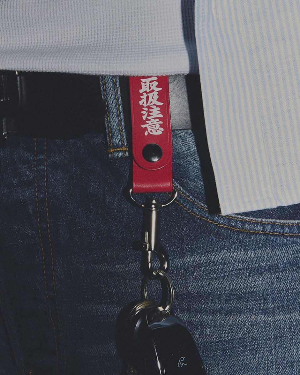 画像3: BlackEyePatch/HWC LEATHER HOOP KEYCHAIN（RED） (3)