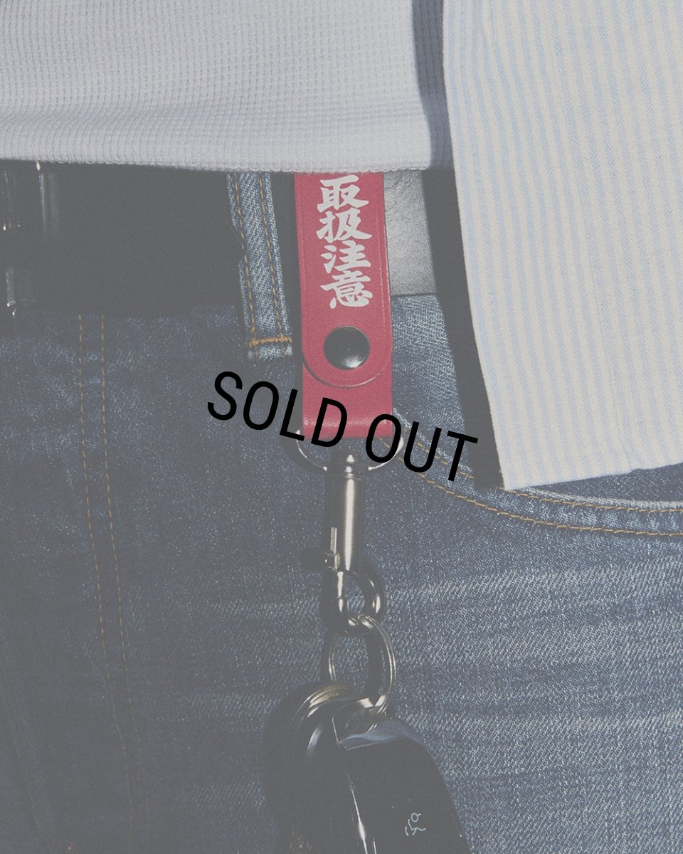 画像3: BlackEyePatch/HWC LEATHER HOOP KEYCHAIN（RED） (3)