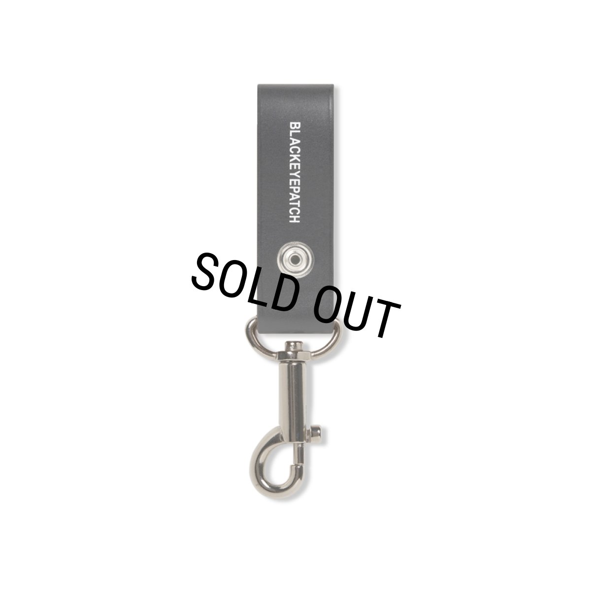 画像2: BlackEyePatch/HWC LEATHER HOOP KEYCHAIN（BLACK） (2)