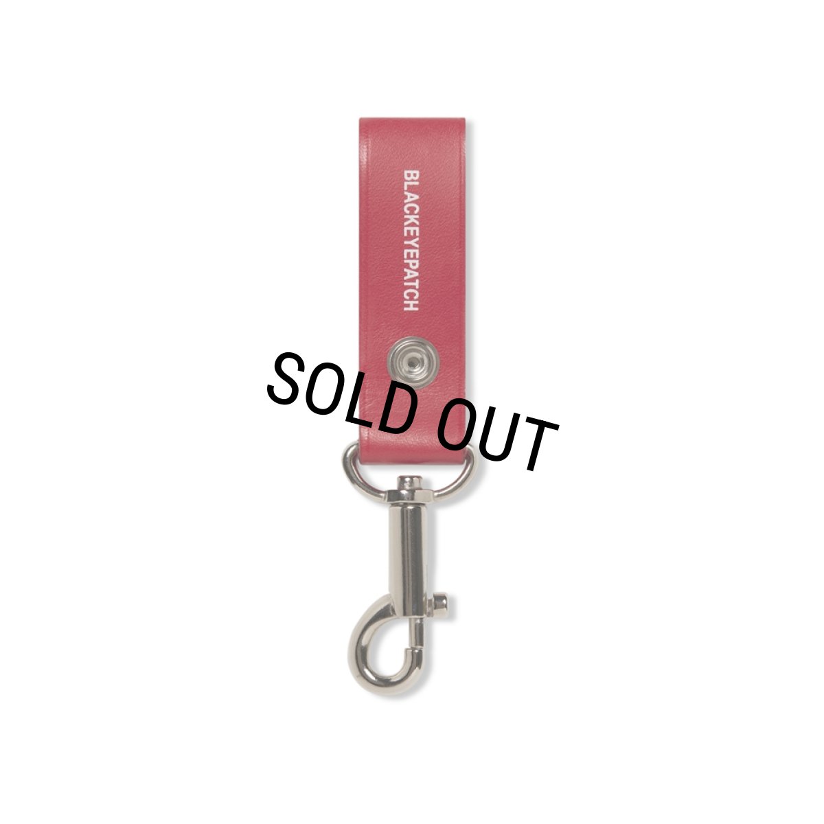 画像2: BlackEyePatch/HWC LEATHER HOOP KEYCHAIN（RED） (2)