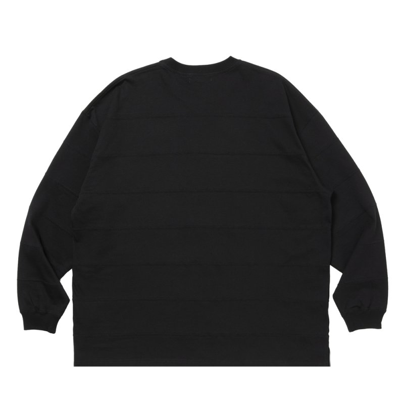 画像2: COOTIE PRODUCTIONS/Plaited Jersey Paneling Border L/S Tee（Black）［パネリングボーダー長袖T-26春夏］