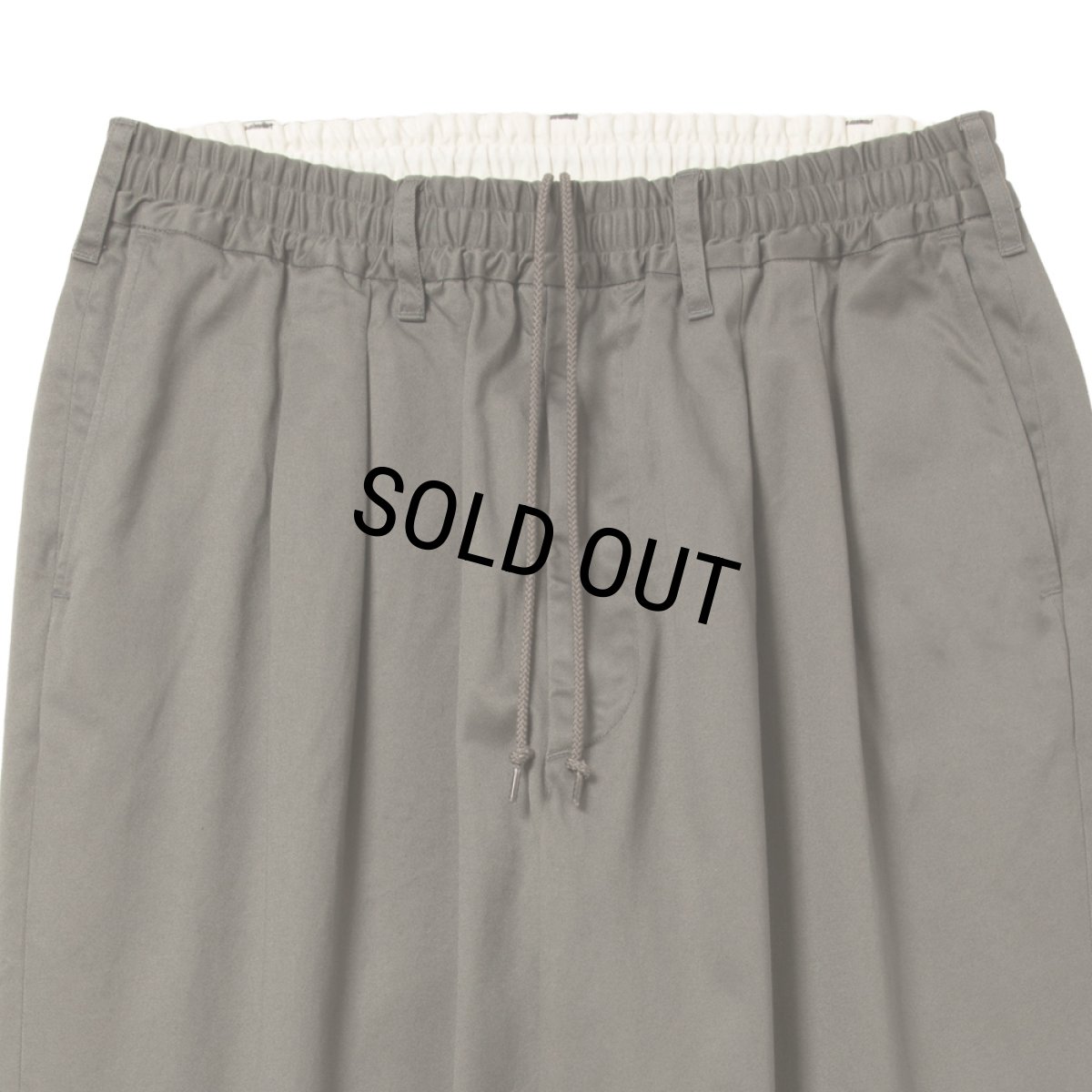 画像3: COOTIE PRODUCTIONS/Westpoint 2 Tuck Easy Trousers（Gray）［ウエストポイントツータックイージートラウザース-26春夏］ (3)