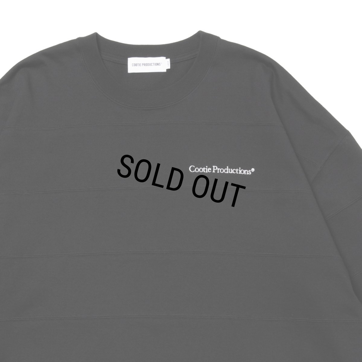 画像3: COOTIE PRODUCTIONS/Plaited Jersey Paneling Border L/S Tee（Black）［パネリングボーダー長袖T-26春夏］ (3)
