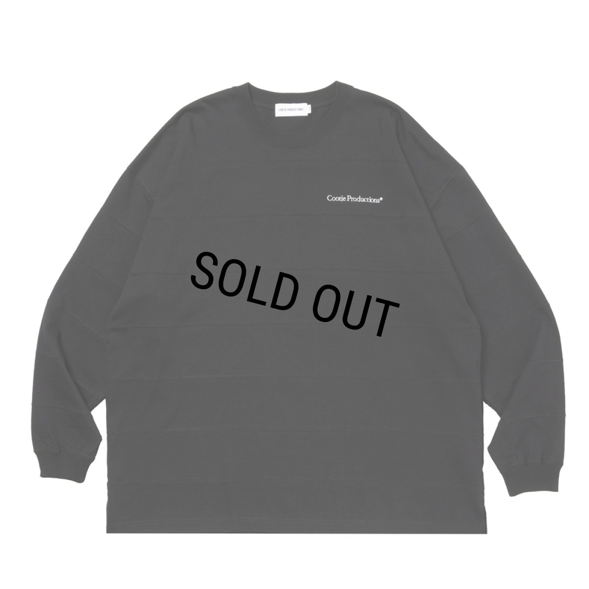 画像1: COOTIE PRODUCTIONS/Plaited Jersey Paneling Border L/S Tee（Black）［パネリングボーダー長袖T-26春夏］ (1)