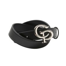 画像2: COOTIE PRODUCTIONS/Symbol Buckle Leather Belt（Black/Silver）［シンボルバックルレザーベルト-26春夏］ (2)