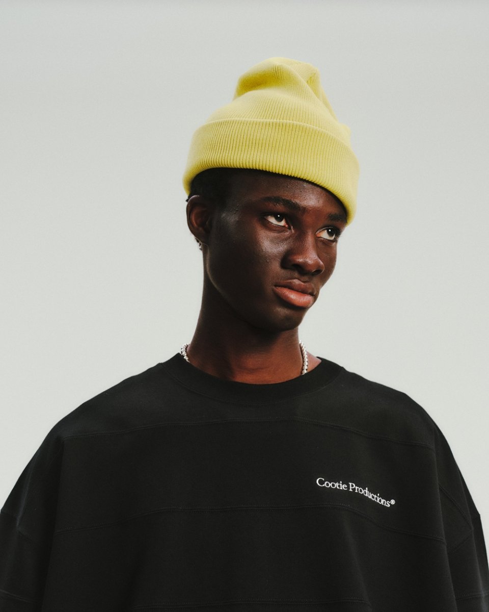 画像7: COOTIE PRODUCTIONS/Plaited Jersey Paneling Border L/S Tee（Black）［パネリングボーダー長袖T-26春夏］ (7)