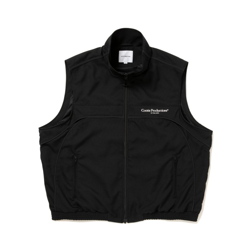 画像1: COOTIE PRODUCTIONS/Polyester Twill Training Vest（Black）［ポリエステルツイルトレーニングベスト-26春夏］
