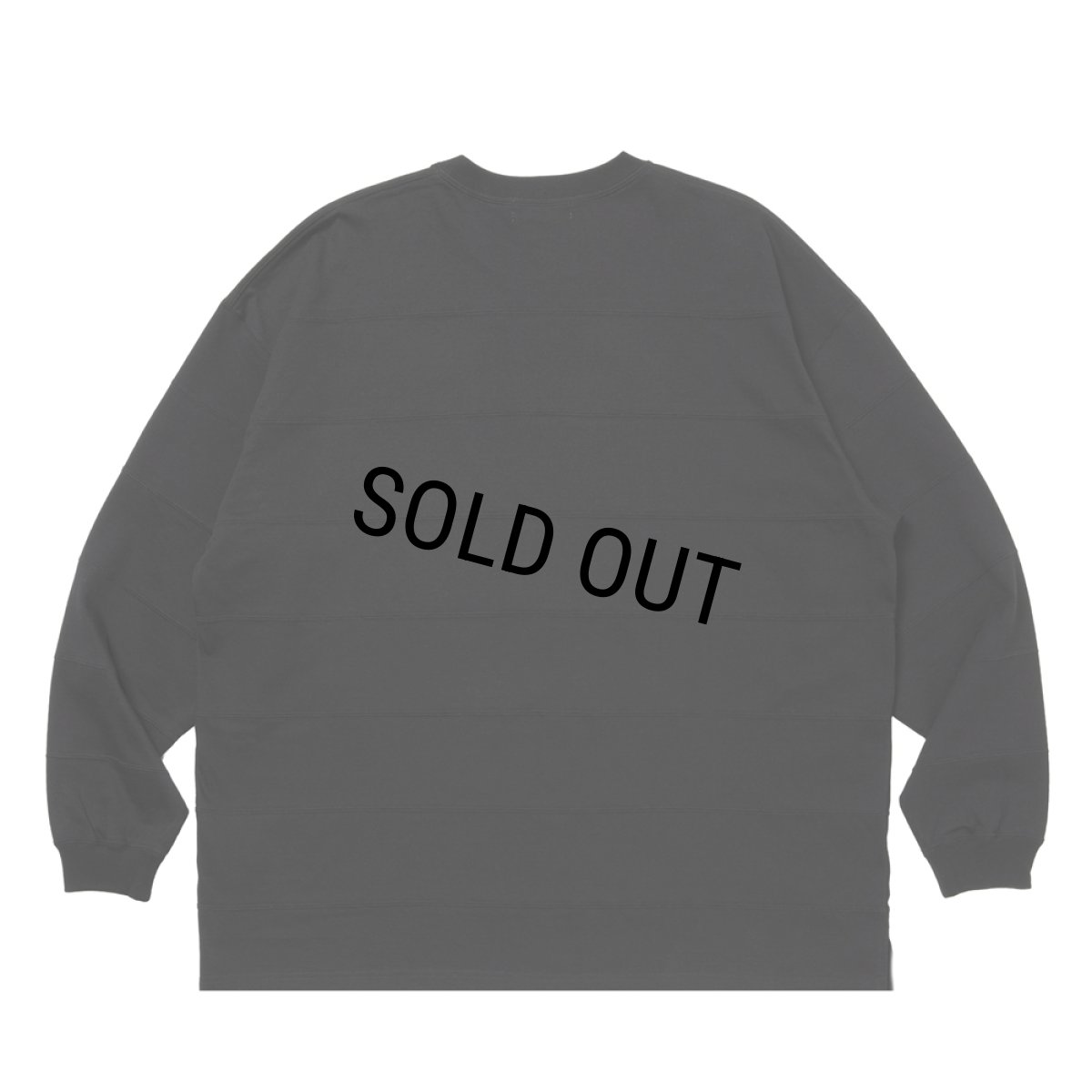 画像2: COOTIE PRODUCTIONS/Plaited Jersey Paneling Border L/S Tee（Black）［パネリングボーダー長袖T-26春夏］ (2)