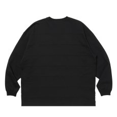 画像2: COOTIE PRODUCTIONS/Plaited Jersey Paneling Border L/S Tee（Black）［パネリングボーダー長袖T-26春夏］ (2)