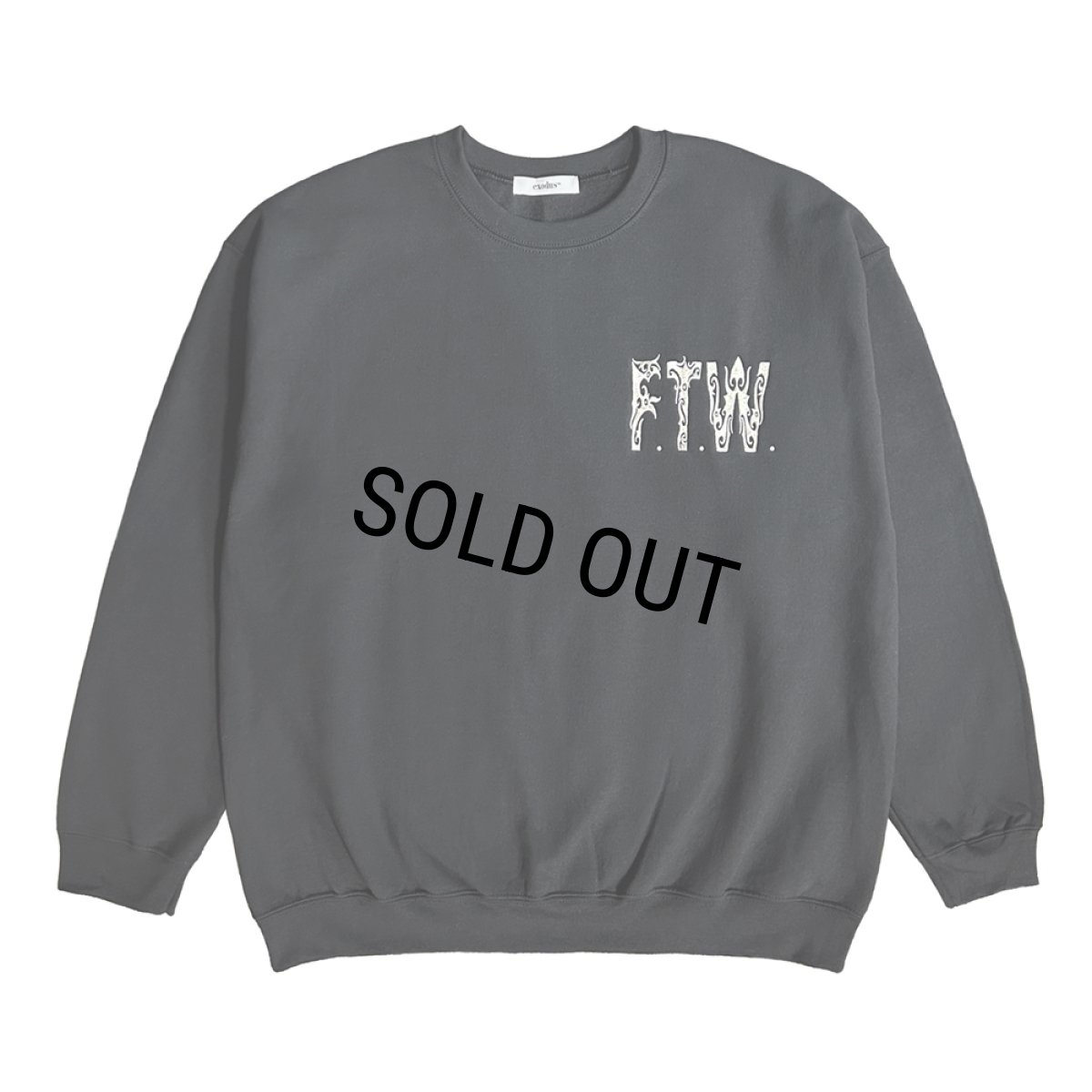 画像1: exodus brand/BORNEO F.T.W. SWEAT CREW NECK（BLACK）［クルーネックスウェット-26春夏］ (1)