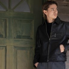 画像9: RATS/30's LEATHER SPORTS JKT（BLACK）［30'sレザースポーツJKT-26春夏］ (9)