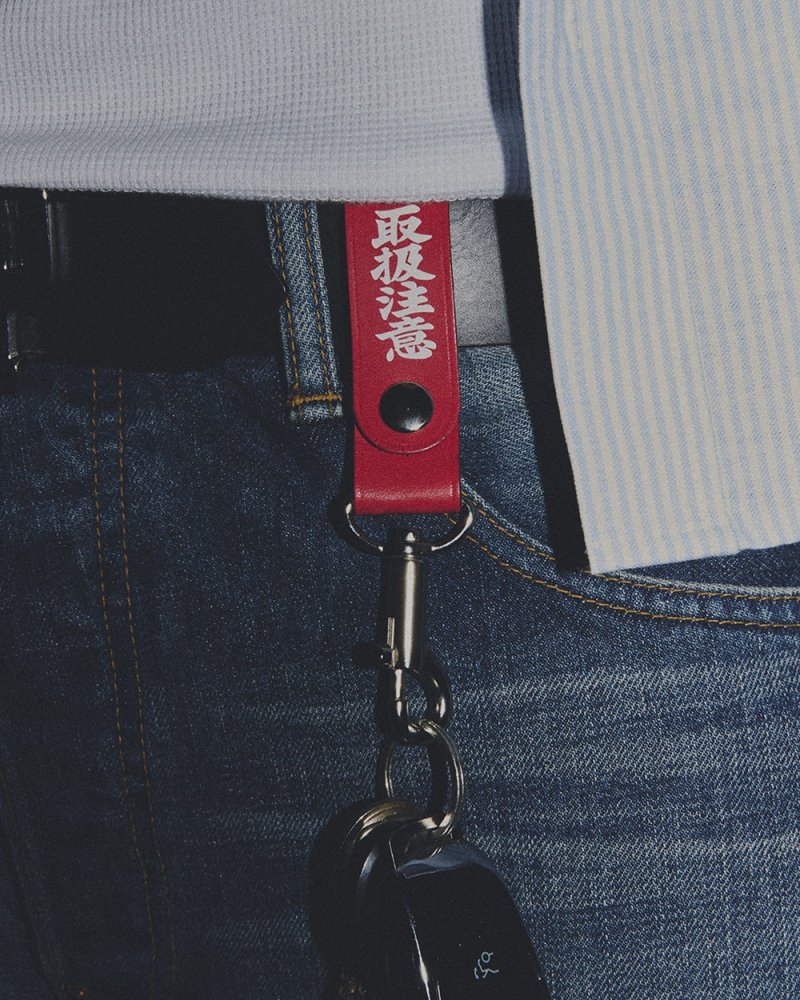 画像3: BlackEyePatch/HWC LEATHER HOOP KEYCHAIN（RED）