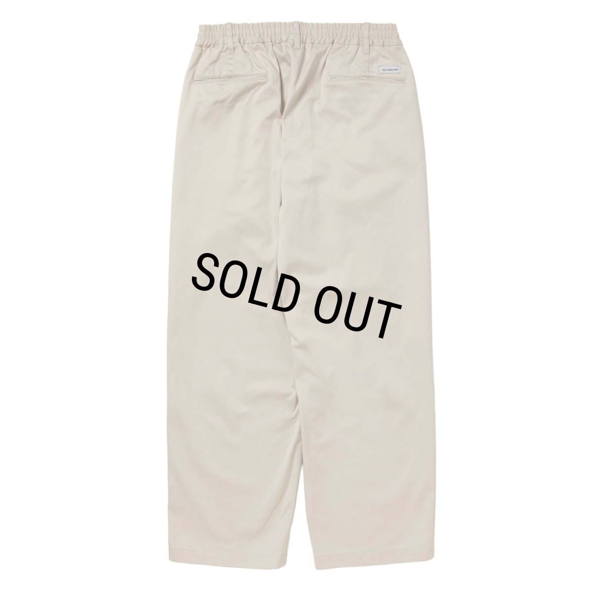 画像2: COOTIE PRODUCTIONS/Westpoint 2 Tuck Easy Trousers（Off Ivory）［ウエストポイントツータックイージートラウザース-26春夏］ (2)