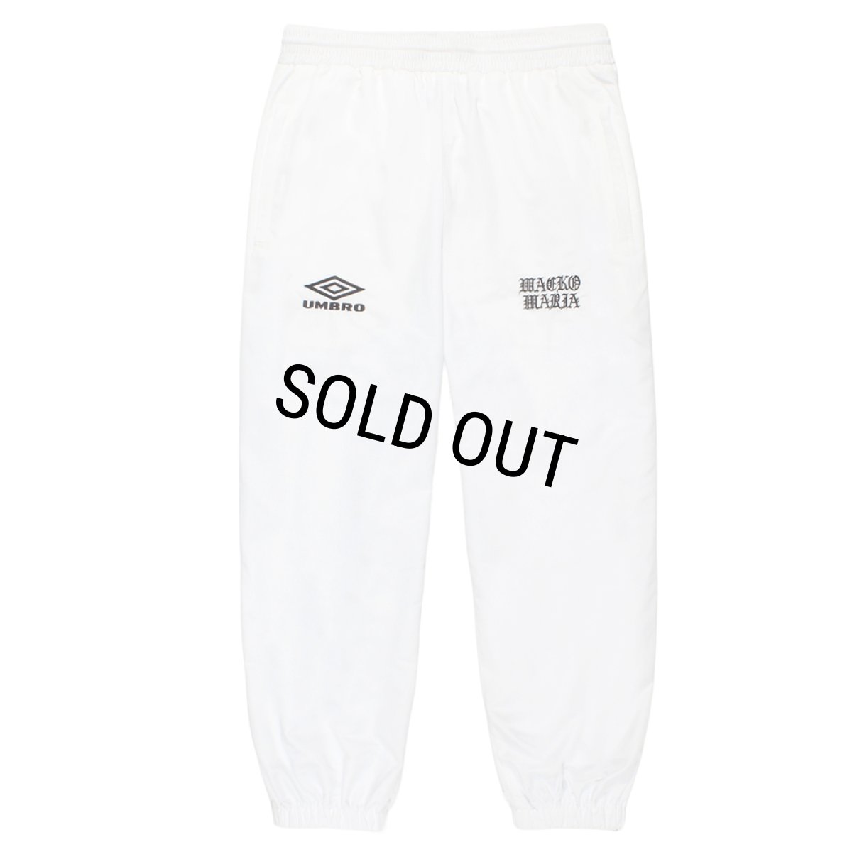 画像1: WACKO MARIA/UMBRO / NYLON TRACK PANTS（WHITE）［ナイロントラックパンツ-26春夏］ (1)