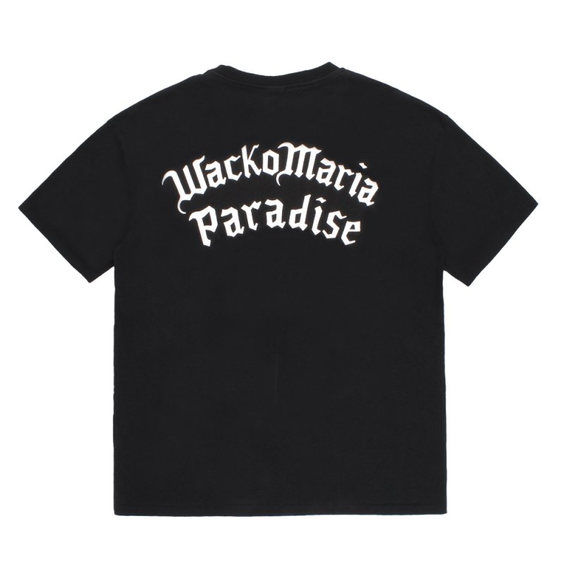 画像2: WACKO MARIA/WASHED HEAVY WEIGHT T-SHIRT（BLACK）［プリントT-26春夏］