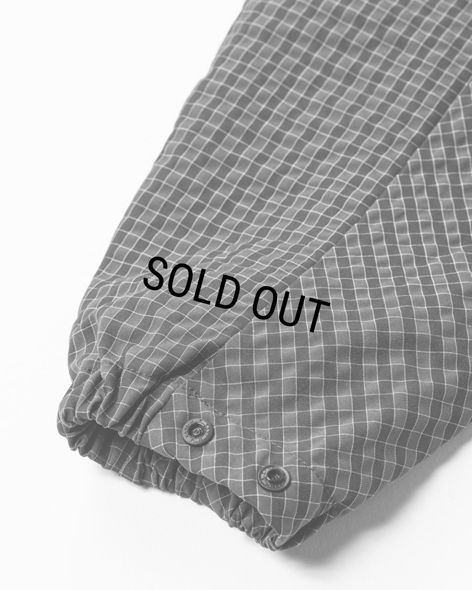 画像12: 【30%OFF】TIGHTBOOTH/RIPPLE PLAID ANORAK（Black）［リップルプラッドアノラック-26春夏］ (12)