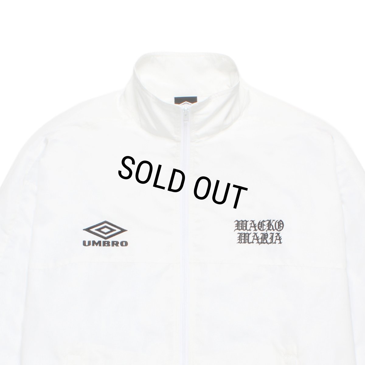 画像2: WACKO MARIA/UMBRO / NYLON TRACK JACKET（WHITE）［ナイロントラックJKT-26春夏］ (2)