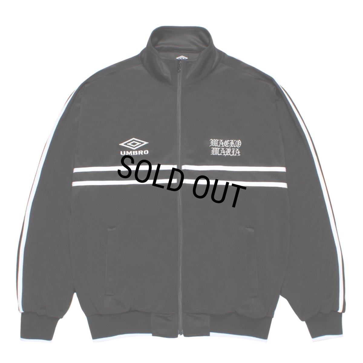 画像1: WACKO MARIA/UMBRO / JERSEY TRACK JACKET（BLACK）［ジャージトラックJKT-26春夏］ (1)