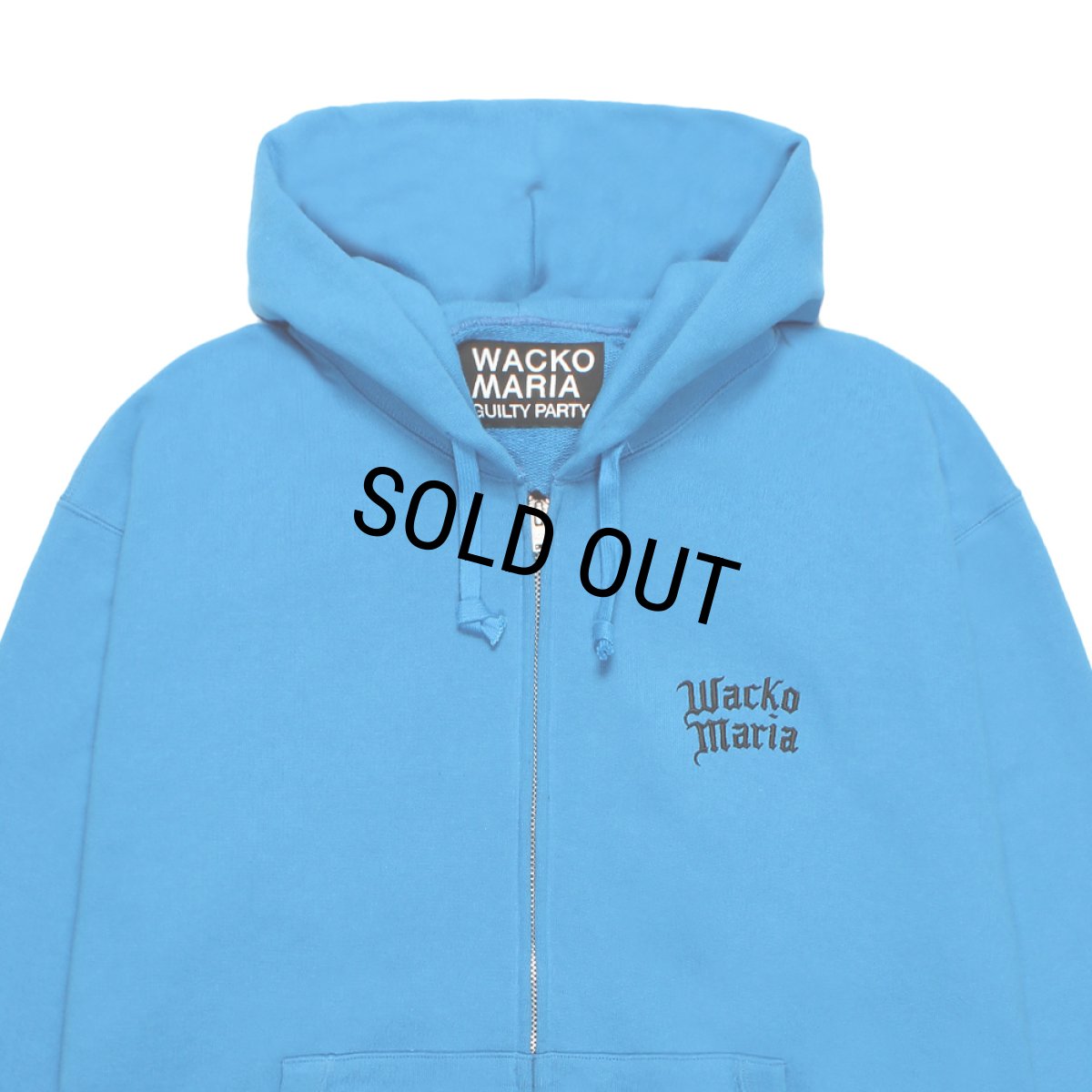 画像3: WACKO MARIA/HEAVY WEIGHT ZIP HOODED SWEAT SHIRT（BLUE）［ジップアップパーカー-26春夏］ (3)