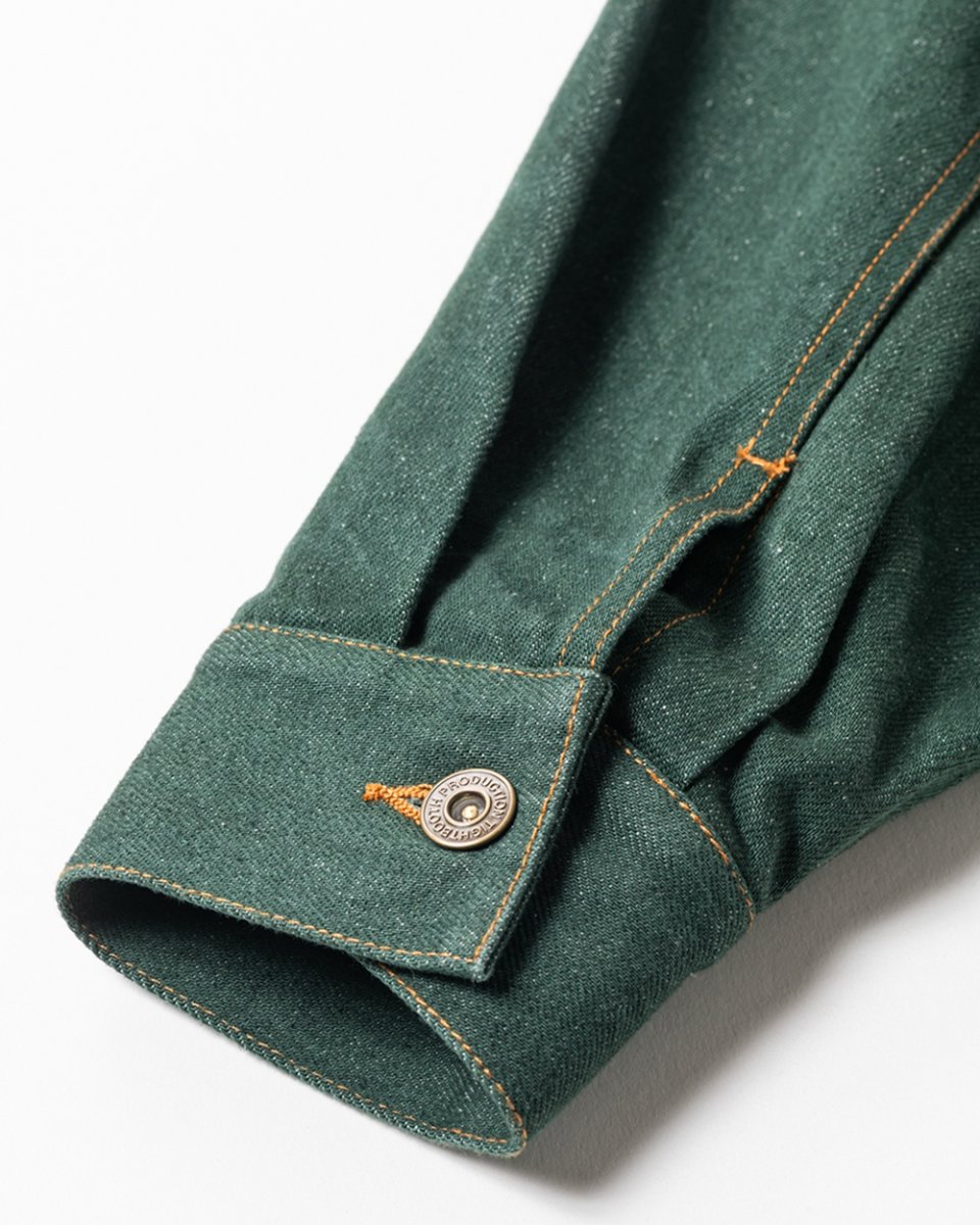 画像9: TIGHTBOOTH/DENIM JACKET（Dark Green）［デニムJKT-26春夏］ (9)