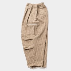 画像3: TIGHTBOOTH/RIPPLE PLAID BALLOON PANTS（Beige）［リップルプラッドバルーンパンツ-26春夏］ (3)