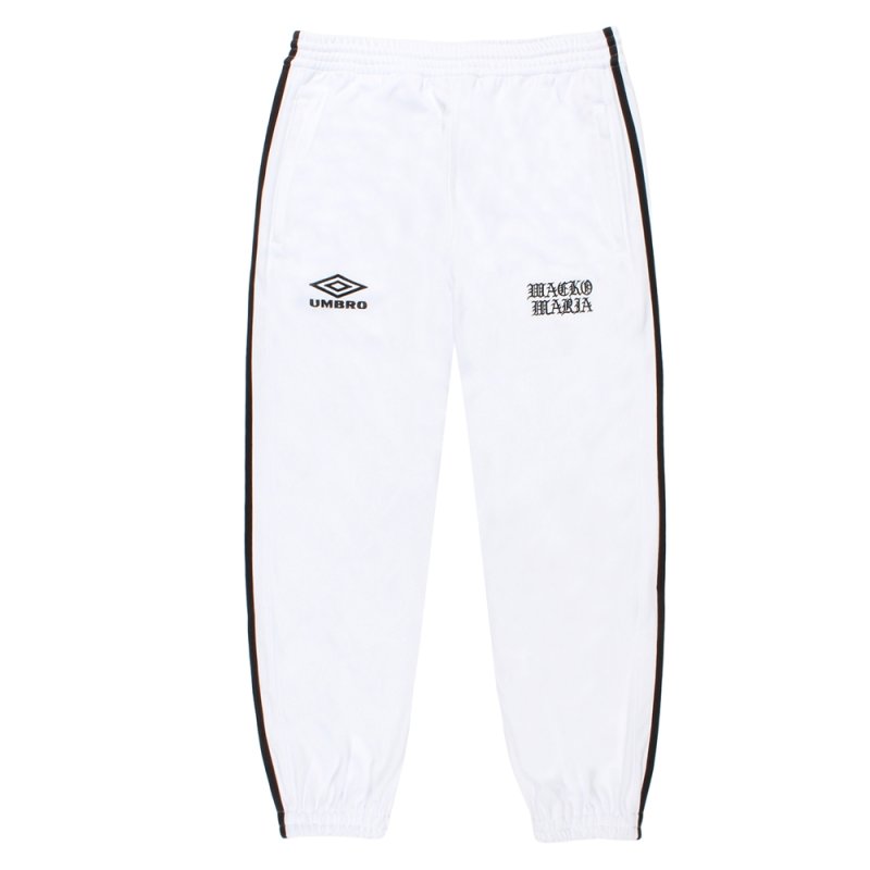 画像1: WACKO MARIA/UMBRO / JERSEY TRACK PANTS（WHITE）［ジャージトラックパンツ-26春夏］