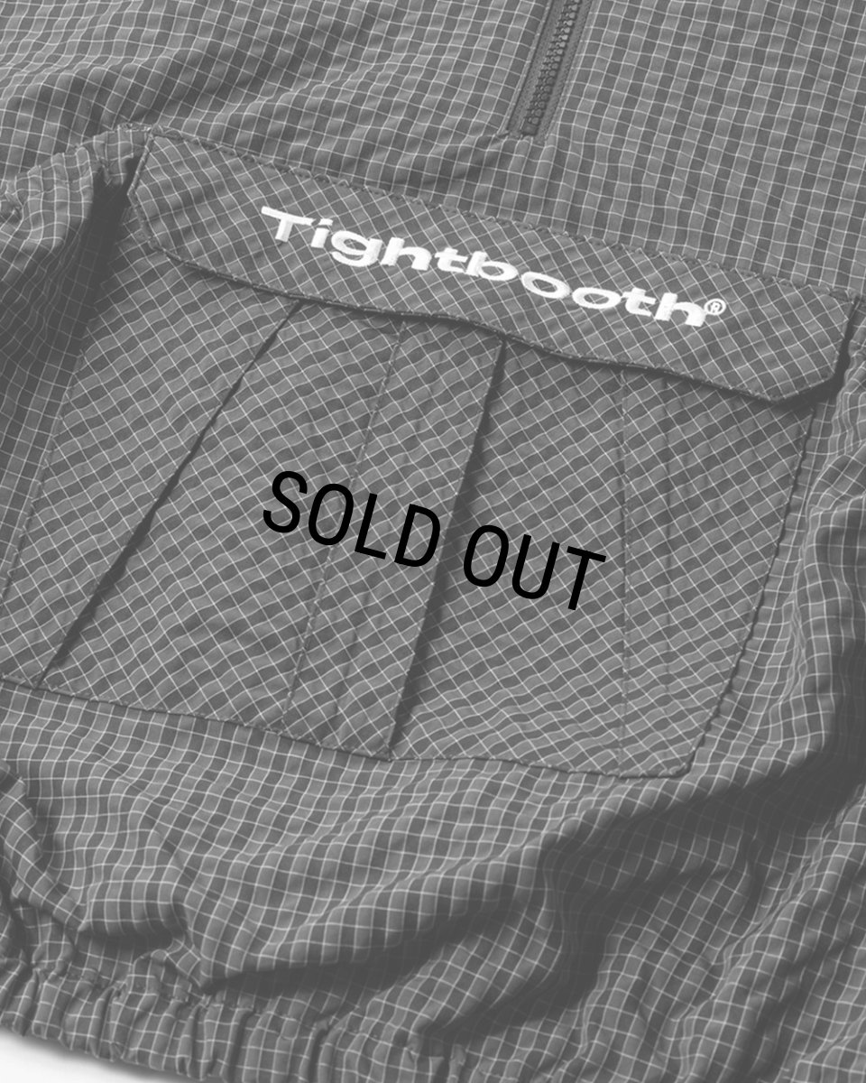 画像6: 【30%OFF】TIGHTBOOTH/RIPPLE PLAID ANORAK（Black）［リップルプラッドアノラック-26春夏］ (6)